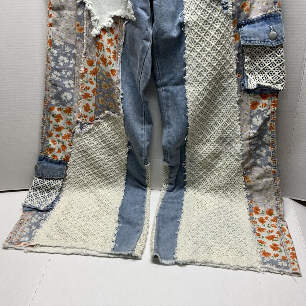 🌼POL JEANS STAR PATCHWORK -Denim - Picture 10 of 13